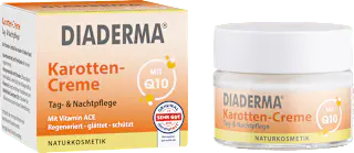Diaderma Gesichtscreme Tag & Nacht Karotten-Creme mit Q10, 50 ml