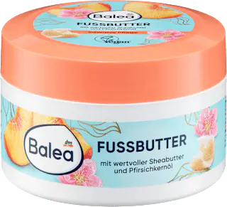 Balea Fußbutter Sheabutter & Pfirsichkernöl, 150 ml