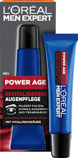L'ORÉAL PARiS MEN EXPERT Augencreme Power Age mit Hyaluronsäure, 15 ml