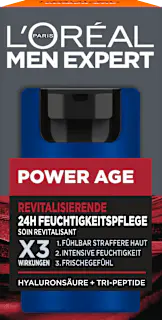 L'ORÉAL PARiS MEN EXPERT Gesichtscreme Power Age, revitalisierend mit Hyaluronsäure, 50 ml