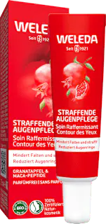 WELEDA Augencreme straffend Granatapfel & Maca-Peptide, 12 ml