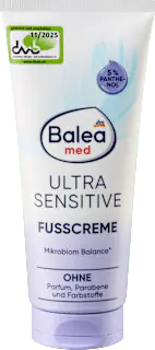 Balea med Fußcreme ultra sensitive, 100 ml