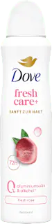 Dove Deospray fresh+care rose, 150 ml