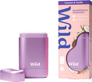 Wild Deostick Coconut & Vanilla + Nachfüllpack, 40 g