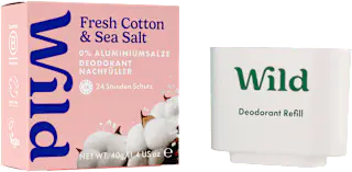 Wild Deostick Fresh Cotton & Sea Salt Nachfüllpack, 40 g