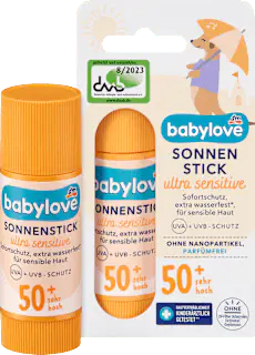 babylove Sonnenstick Bab & Kind sensitiv, LSF 50+, 20 g