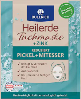 BULLRICH Tuchmaske Heilerde+Zink, 1 St