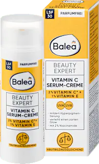 Balea Serum Beauty Expert Vitamin C Serum-Creme LSF 30, 50 ml