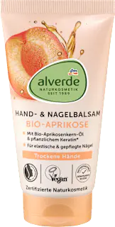alverde NATURKOSMETIK Hand- und Nagelbalsam Aprikose, 75 ml