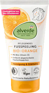 alverde NATURKOSMETIK Fußpeeling mit Orange, 75 ml