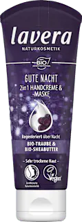 lavera NATURKOSMETIK Handcreme & -Maske Gute Nacht 2in1, 75 ml