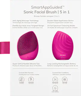 GESKE Sonic Facial Brush 5 in 1 Magenta, 1 St