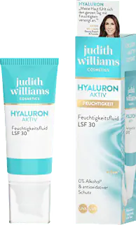 judith williams COSMETICS Feuchtigkeitsfluid Hyaluron Aktiv LSF30, 50 ml