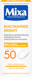 Mixa Pflegecreme Niacinamide Bright LSF 50, 50 ml