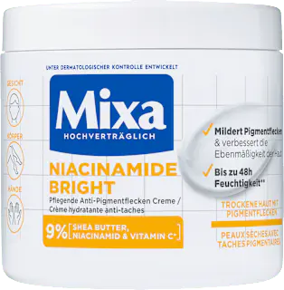 Mixa Pflegecreme Niacinamide Bright, 400 ml