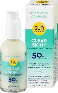 SUNDANCE Sonnenserum clear skin+ , LSF 50+, 50 ml