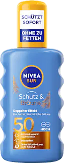 NIVEA SUN Sonnenspray Schutz & Bräune LSF 50, 200 ml