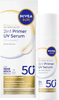NIVEA SUN Sonnenfluid 2in1 Primer & UV Serum, LSF 50+, 30 ml