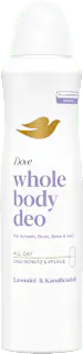 Dove Deospray Whole Body Lavendel & Kamillenduft, 150 ml