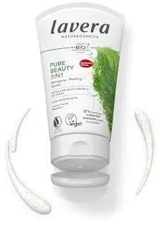lavera NATURKOSMETIK Gesichtsreinigung 3in1 Pure Beauty, 125 ml