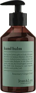 Jean&Len Hand Balm Rosemary & Ginger, 250 ml