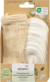 ebelin Reinigungspads mit Wäschenetz, 7 St