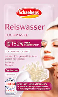 Schaebens Tuchmaske Reiswasser, 1 St