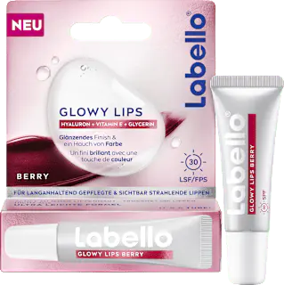 Labello Lippenpflege Glowy Lips Berry LSF30, 10 ml