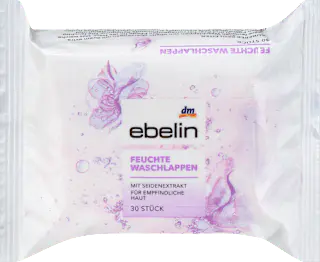 ebelin Feuchte Waschlappen Seidenextrakt, 30 St