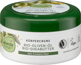 alverde NATURKOSMETIK Körpercreme Olivenöl, Sheabutter, 300 ml