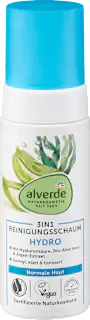 alverde NATURKOSMETIK Reinigungsschaum 3in1 Hydro, 150 ml