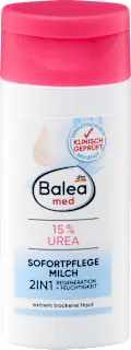 Balea med Körpermilch Sofortpflege Urea 15%, Reisegröße, 50 ml