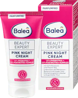 Balea Nachtcreme Beauty Expert Pink Night, 50 ml