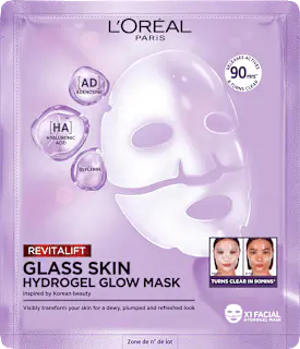 L'ORÉAL PARiS REVITALIFT Gesichtsmaske Glass Skin Hydrogel Glow Mask, 1 St
