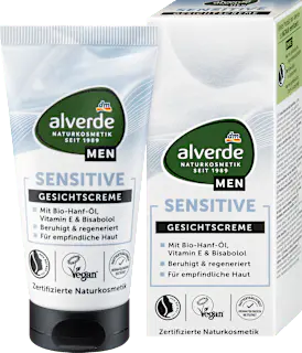 alverde MEN Gesichtscreme Sensitive, 50 ml