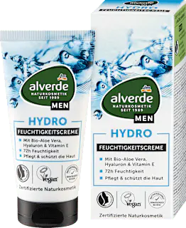 alverde MEN Feuchtigkeitscreme Hydro, 50 ml
