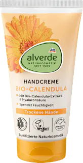 alverde NATURKOSMETIK Hand- & Nagelcreme Calendula & Hyaluronsäure, 75 ml