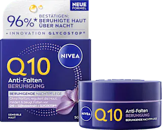 NIVEA Nachtcreme Q10 Anti-Falten Sensitiv, 50 ml