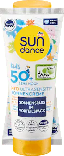 SUNDANCE Sonnencreme Kids MED ultra sensitiv LSF 50+ (2 Stück), 200 ml