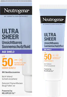Neutrogena Sonnenfluid Gesicht, ultra sheer age shield, LSF 50, 50 ml