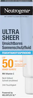 Neutrogena Sonnenfluid Gesicht, ultra sheer feuchtigkeitsspendend, LSF 50, 50 ml