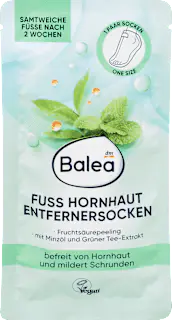 Balea Fußmaske Socken Hornhaut Entferner (1 Paar), 2 St