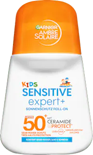 Garnier Ambre Solaire Sonnenroller Kids sensitive expert +, LSF 50+, 50 ml