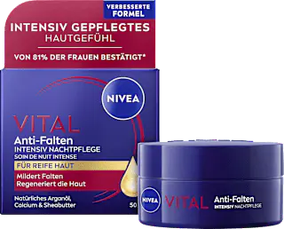NIVEA Nachtcreme Vital Anti-Falten Intensiv, 50 ml