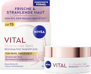 NIVEA Tagescreme Vital strahlender Teint reichhaltig, 50 ml