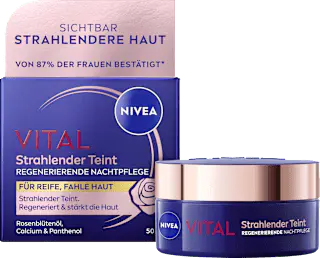 NIVEA Nachtcreme Vital strahlender Teint regenerierend, 50 ml