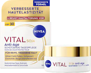 NIVEA Gesichtscreme Vital Soja Anti-Age schützend LSF 30, 50 ml