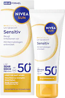 NIVEA SUN Sonnenfluid Gesicht sensitiv, LSF 50+, 40 ml