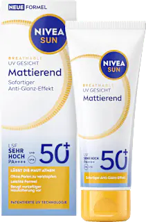 NIVEA SUN Sonnenfluid Gesicht mattierend, LSF 50+, 40 ml
