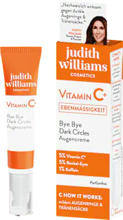 judith williams COSMETICS Augencreme Vitamin C+ Bye Bye Dark Circles, 15 ml